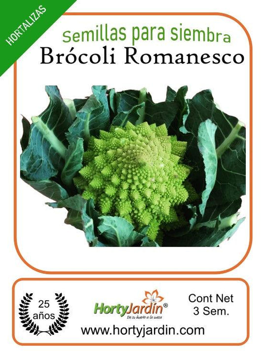 Semillas Brócoli Romanesco - Hortyjardín
