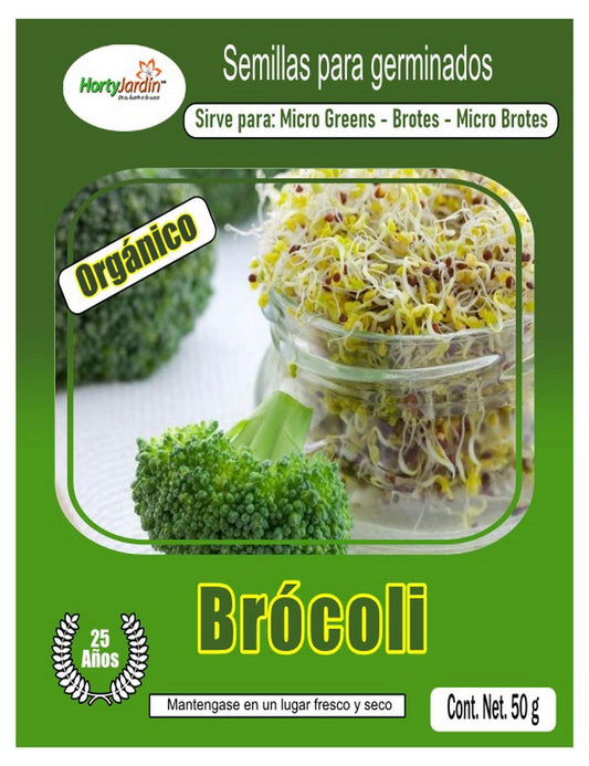 Semillas de Brócoli especial para Germinados 50 g - Hortyjardín
