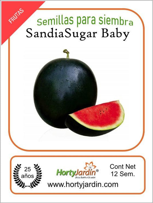 Semillas de Sandia Sugar Baby sobre - Hortyjardín